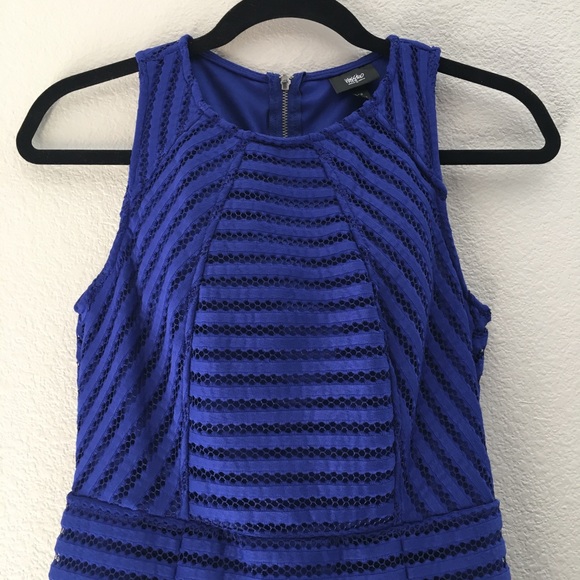 NWT! Blue Stripe Patterned Dress - Picture 2 of 7